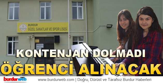 Güzel Sanatlar ve Spor Lisesi Ek Öğrenci Alacak