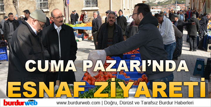 Vali Kürklü’den Cuma Pazarı’nda Esnaf Ziyareti