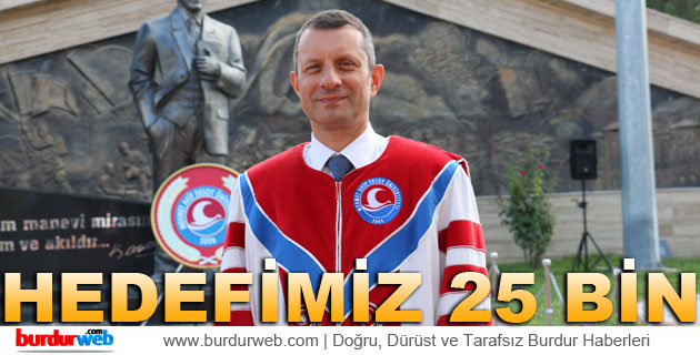 Rektör Saatci: ”Hedefimiz 25 Bin”