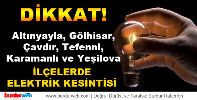 İlçeler’de Elektrik Kesintisi
