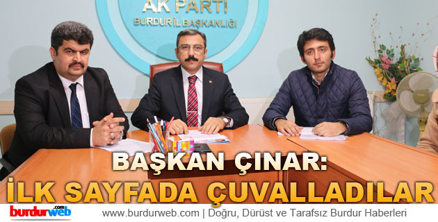 Başkan Çınar: ”İlk Sayfada Çuvalladılar”