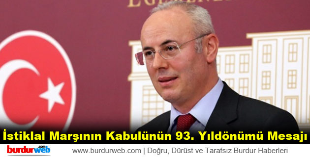 Milletvekili Yıldırım’dan İstiklal Marşının Kabulünün 93. Yıldönümü Mesajı