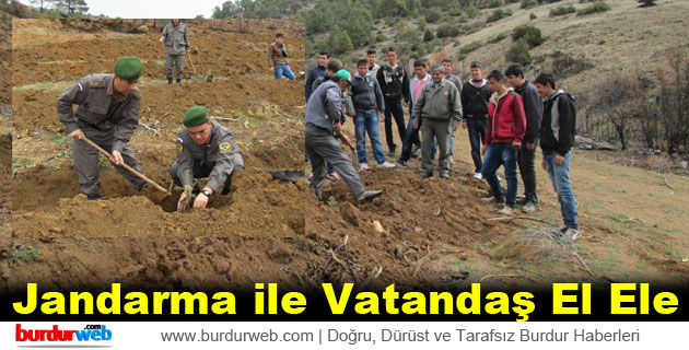 Jandarma ile Vatandaş El Ele