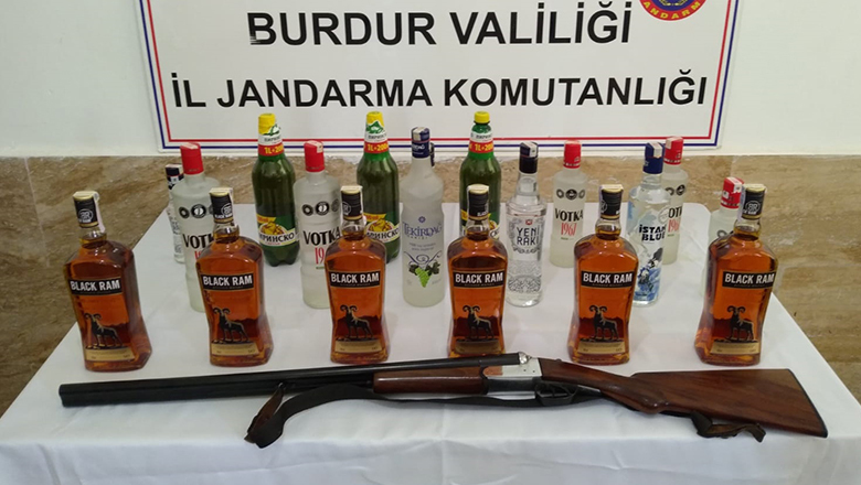 Burdur’da kaçak içki ele geçirildi