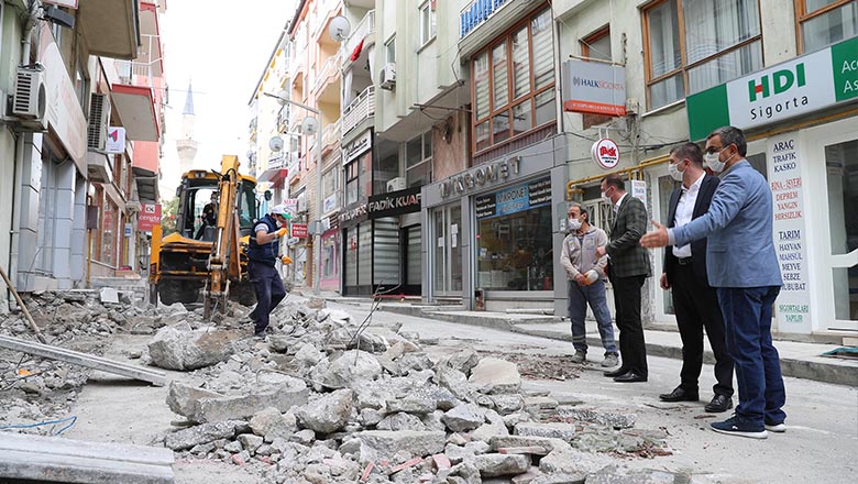 Başkan Ercengiz, çalışmaları yerinde inceledi