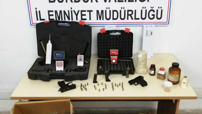 Burdur’da radyoaktif madde ele geçirildi