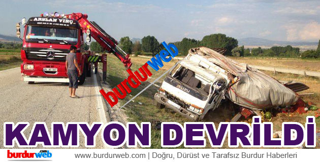 Çallıca’da Kamyon Devrildi