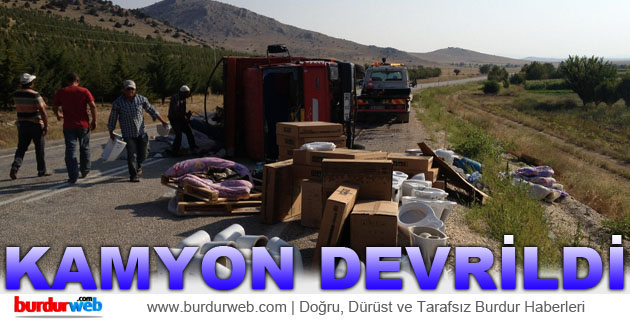 Kamyon Devrildi
