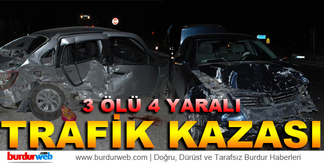 Burdur’da Trafik Kazası