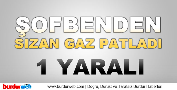 Şofbenden Sızan Gaz Patladı