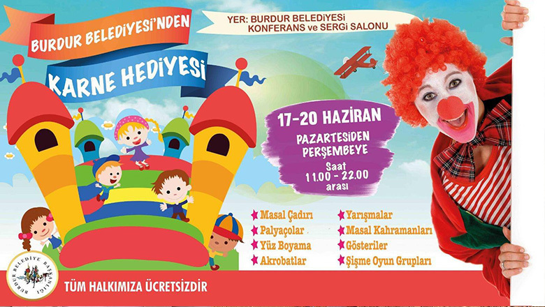 Burdur Belediyesi’nden karne hediyesi
