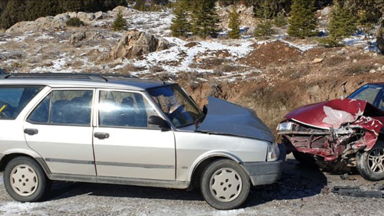 Burdur’da trafik kazası