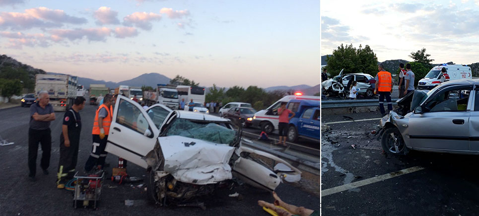 Burdur Bucak’ta feci trafik kazası: 5 Ölü