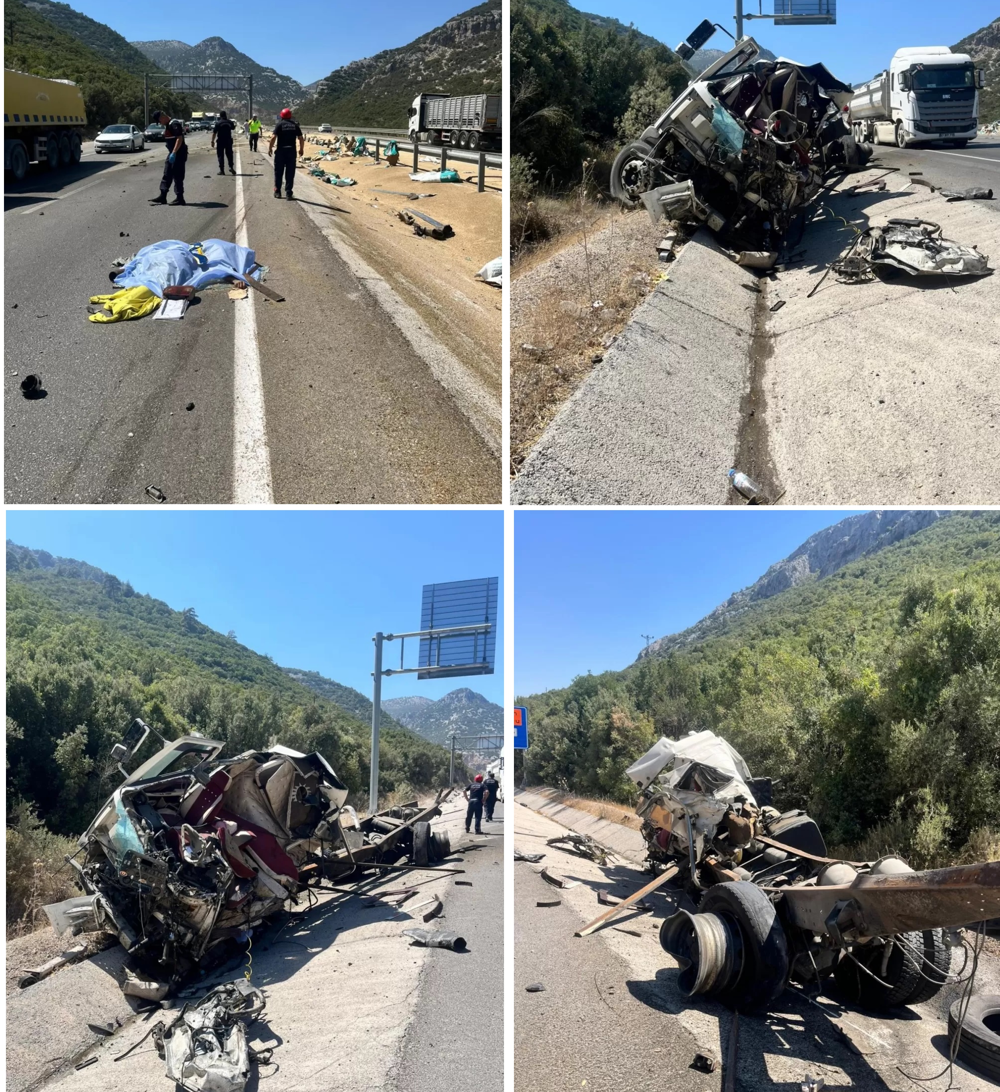 Burdur Antalya Karayolunda Feci Kaza