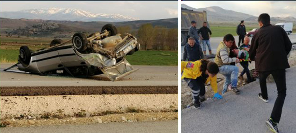 Burdur’da trafik kazası