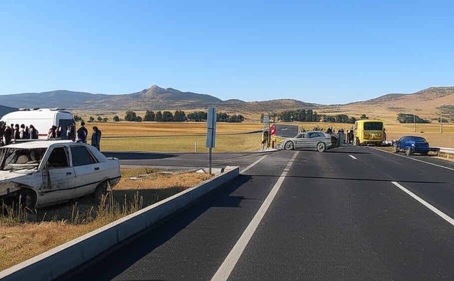 Burdur’da trafik kazası