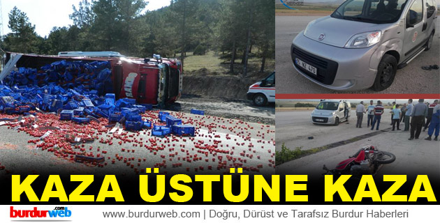 Karamanlı’da Kaza Üstüne Kaza