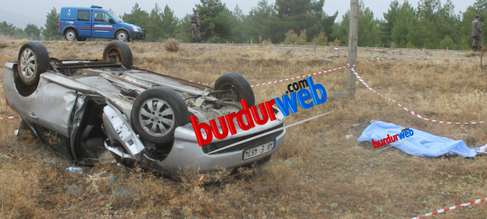 Yeşilova’da feci trafik kazası