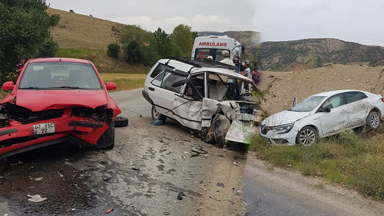 Burdur’da trafik kazası