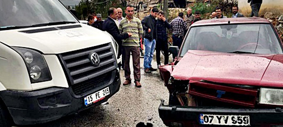 Bucak’ta trafik kazası