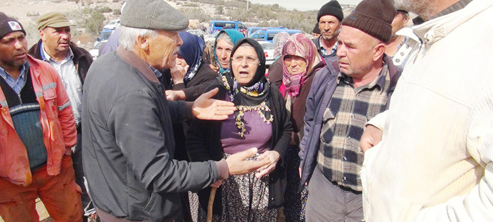 Kocapınar köylülerinden mermer ocağına tepki