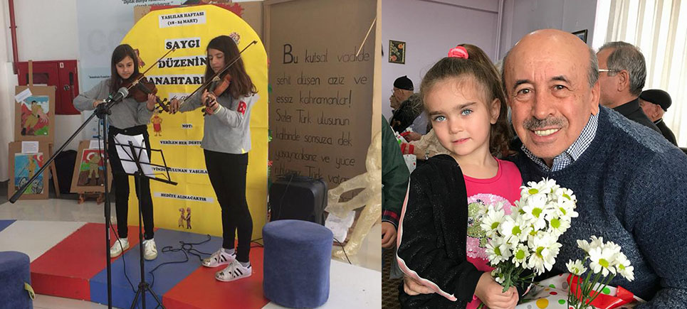 Bahçeşehir öğrencileri huzurevi sakinleri için konser verdi
