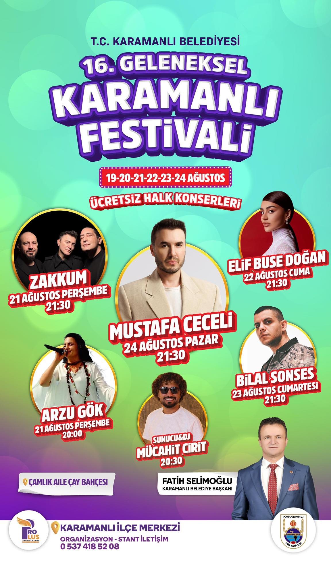 Karamanlı’da Festival Coşkusu Başlıyor: Ünlü Sanatçılar Sahne Alacak!