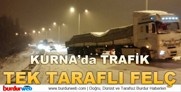 Kurna’da Trafik Tek Taraflı Felç