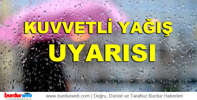 Kuvvetli Yağış Uyarısı