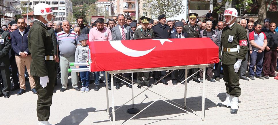 Burdur’da Kıbrıs gazisi son yolculuğuna uğurlandı