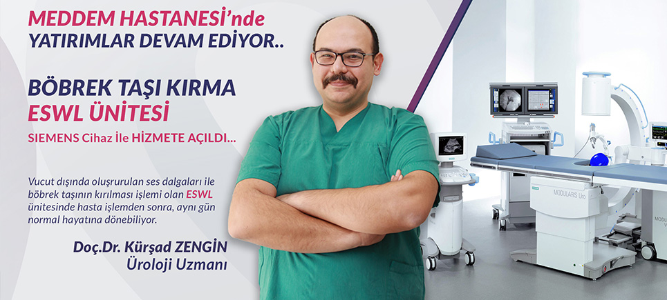 Meddem Hastanesi’nde Taş Kırma Ünitesi hizmete girdi