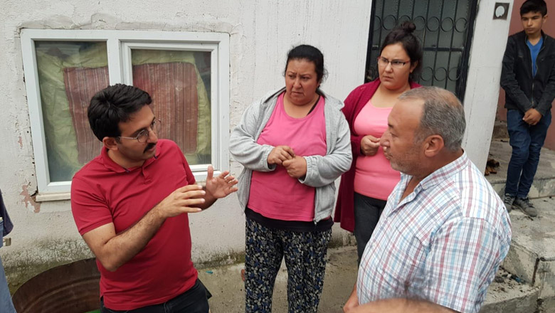 Başkan Mengi’den yangınzede aileye ziyaret