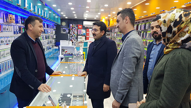 Başkan Mengi ve Başkan Oğuz esnaflardan gönül aldı