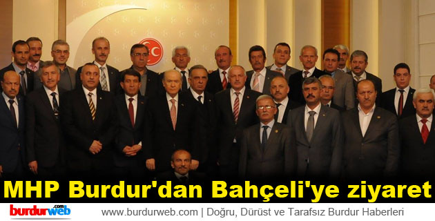 MHP Burdur’dan Bahçeli’ye ziyaret
