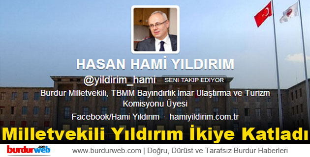 Milletvekili Yıldırım İkiye Katladı