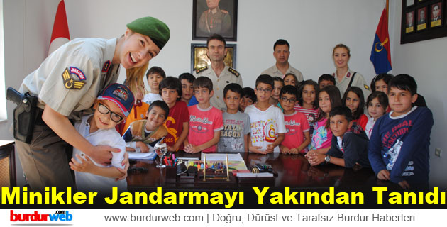 Minikler Jandarmayı Yakından Tanıdı