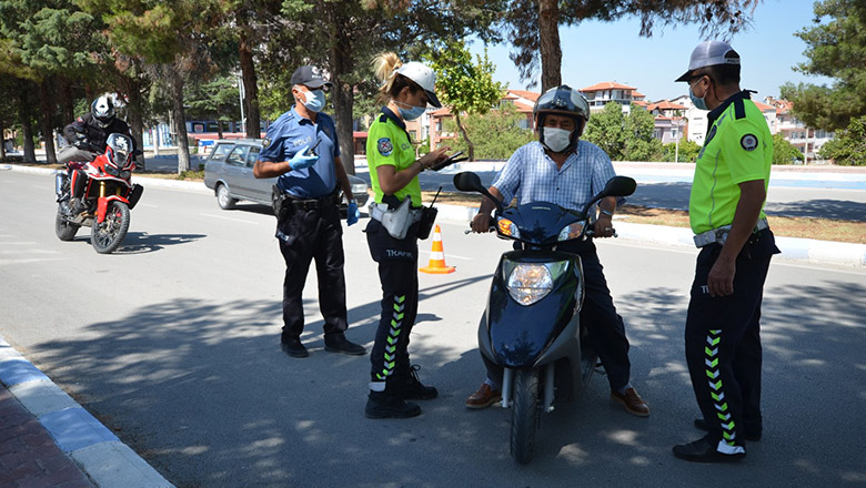 Burdur’da motosiklet denetimi