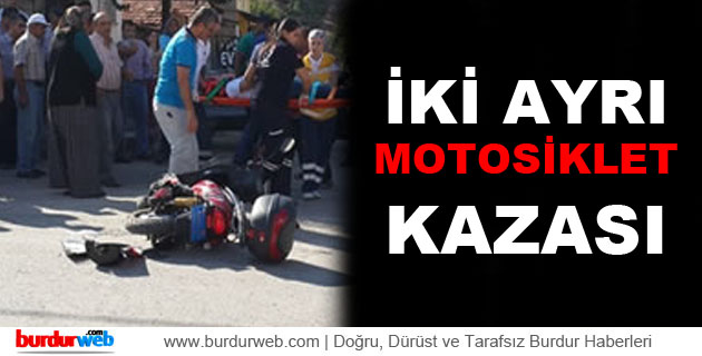 İki Ayrı Motosiklet Kazası