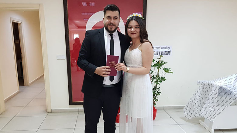 Müslüm ve Kardelen’in mutlu günü