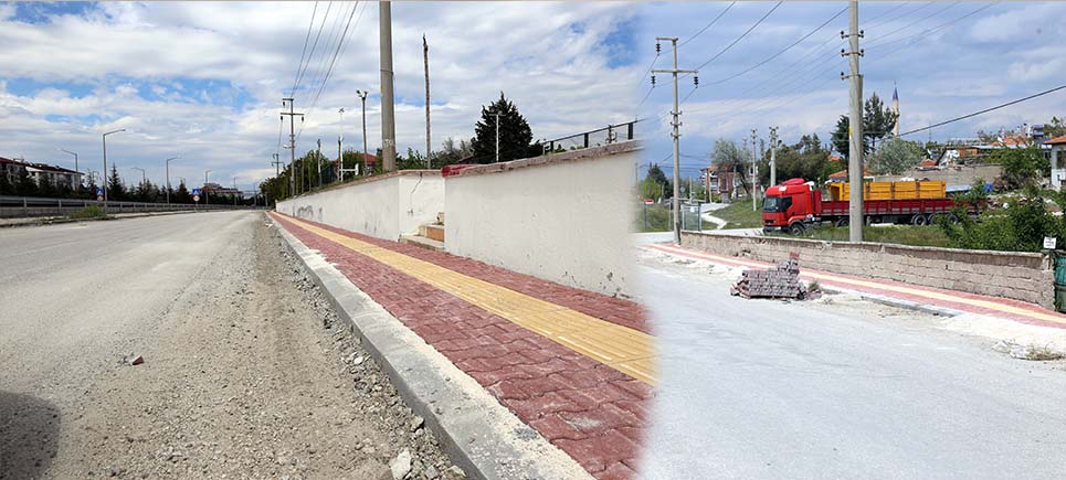 Mehmet Akif Ersoy Mahallesinde kaldırım çalışmaları başladı