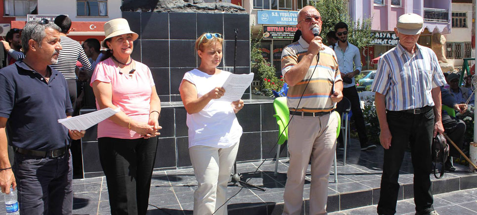 Yeşilova’da Krom Madenine Hayır Eylemi
