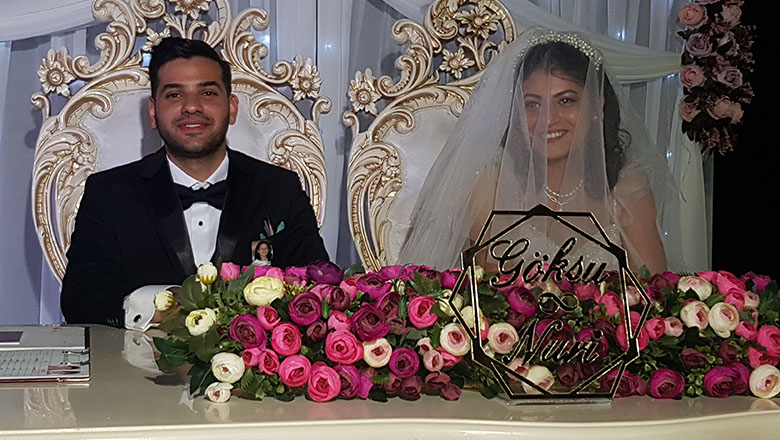Nuri ve Göksu dünya evine girdi