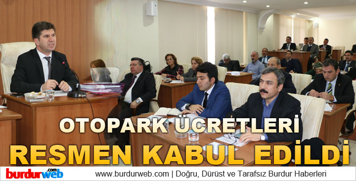 Otopark Ücretleri Resmen Kabul Edildi