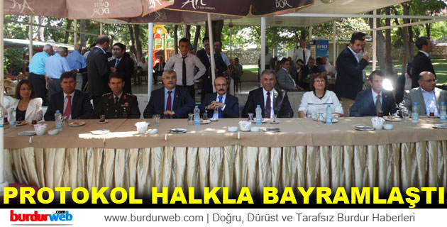 Protokol, Burdur Halkıyla Bayramlaştı