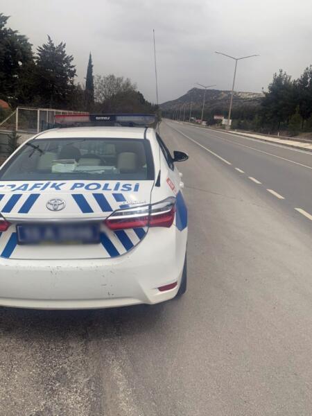 Burdur’da araçlar radara takıldı