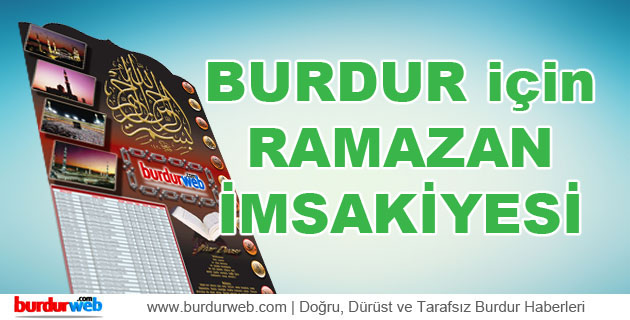 Burdur İmsakiyesi 2014