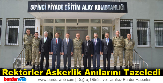 Rektörler Askerlik Anılarını Tazeledi