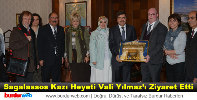 Sagalassos Kazı Heyeti Vali Yılmaz’ı Ziyaret Etti
