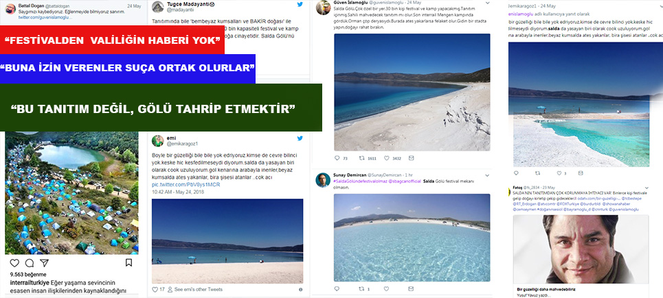 Salda Gölü’nde yapılacak festivale tepkiler çığ gibi büyüyor