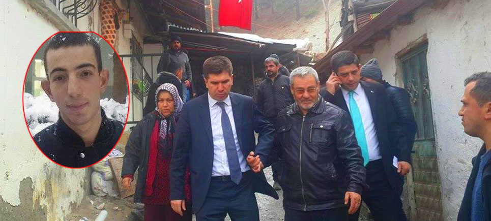 Şehit ailesine ilk ziyaret Başkan Ercengiz’den